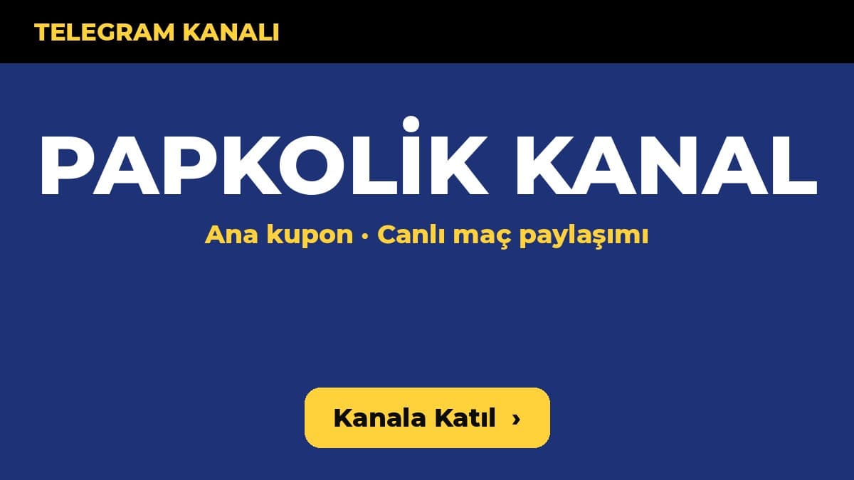 Papkolik banko kupon Telegram kanalı
