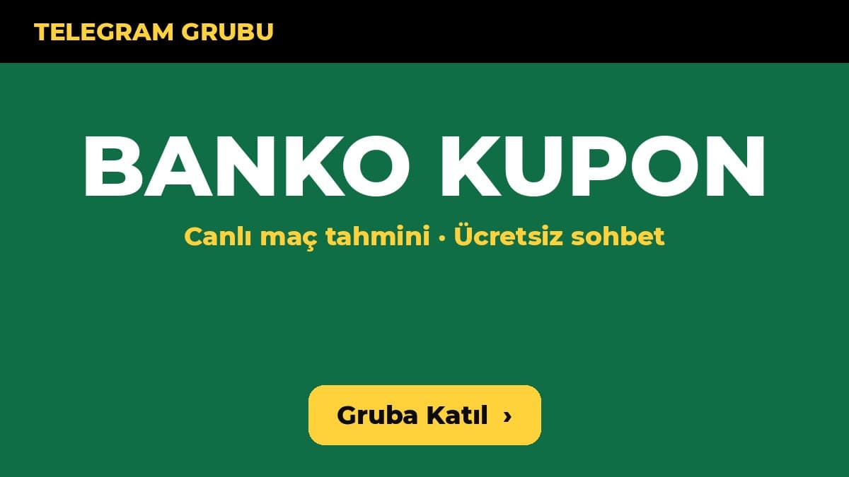İddaa banko kupon analiz Telegram grubu