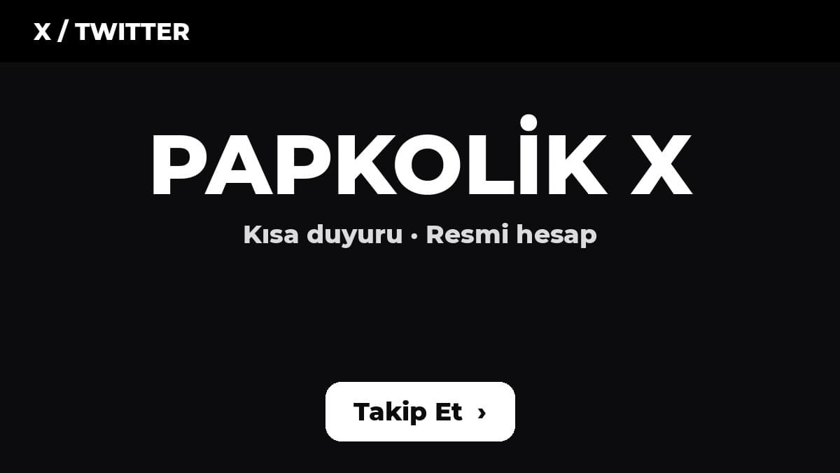 Papkolik X (Twitter) hesabı