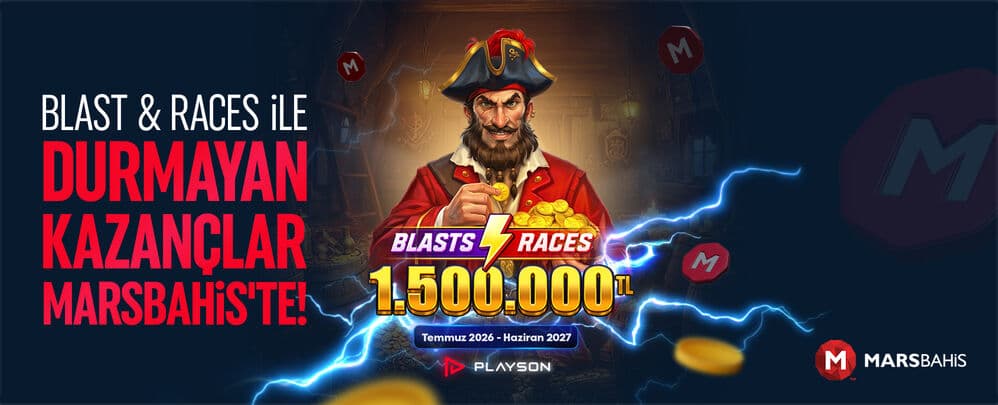 Marsbahis — Blasts & Races İle Durmayan Kazançlar Marsbahis'te! afişi
