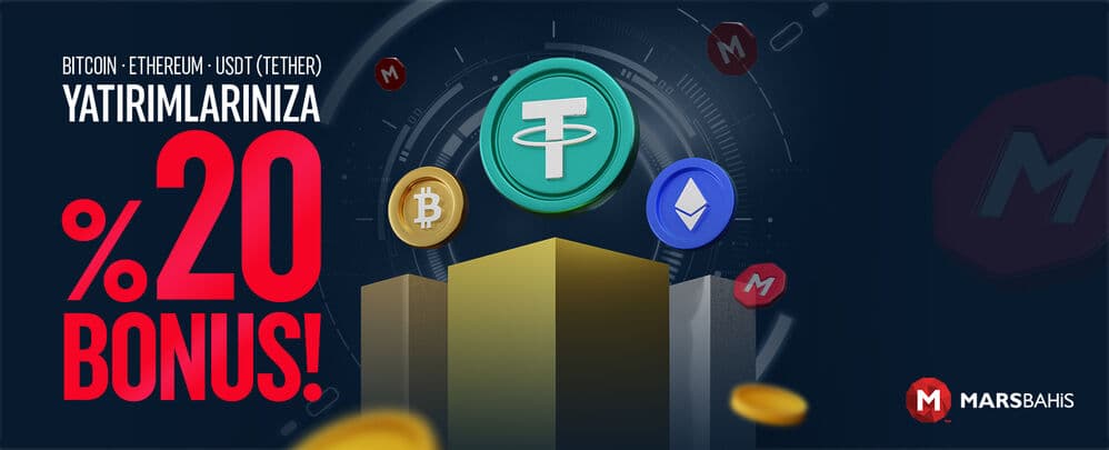 Marsbahis — Kripto Yatırımlarınıza %20 Bonus! afişi